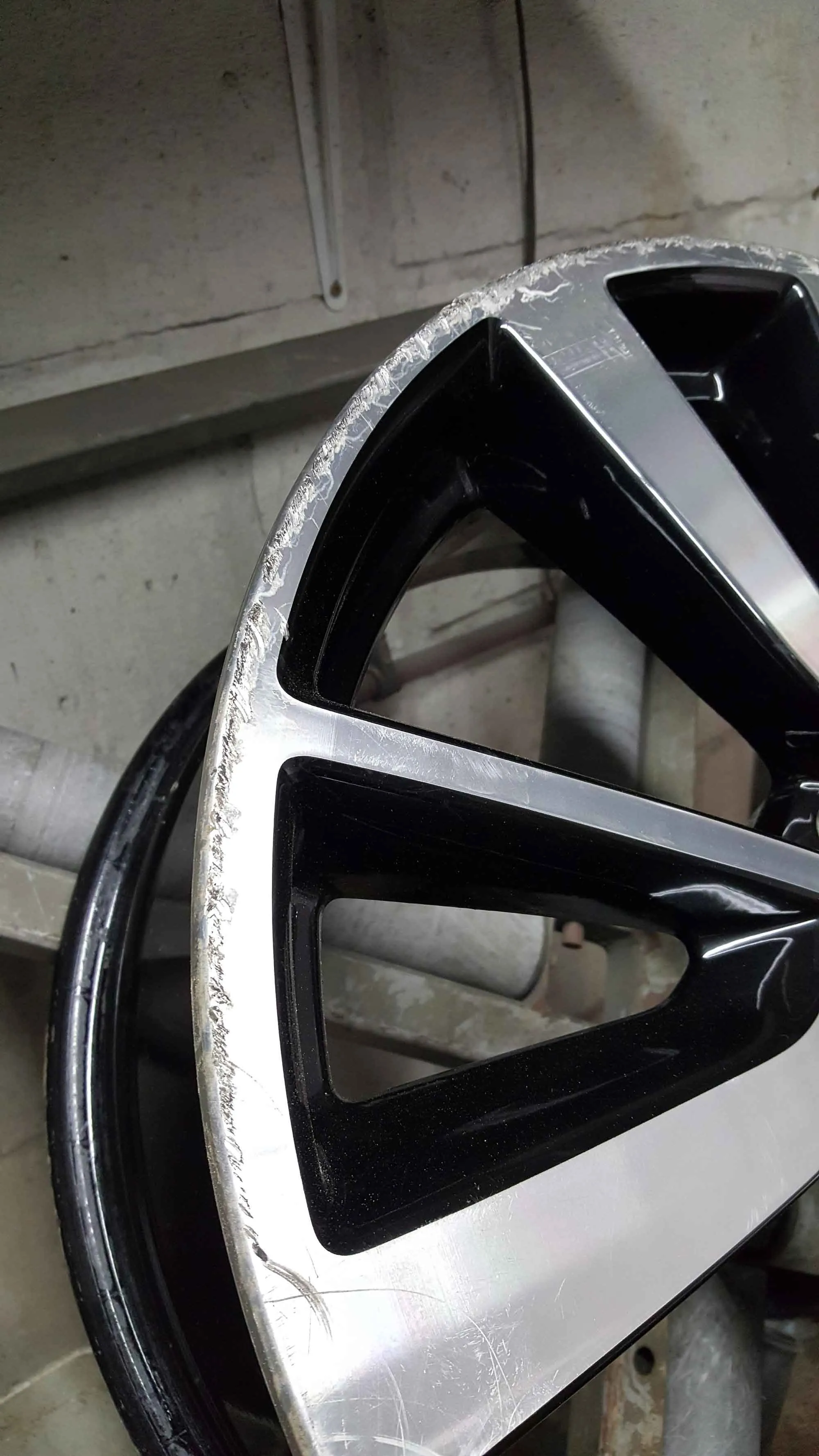 Damaged wheel
